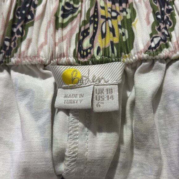 Boden Women’s 14 Shorts Paisley Green Blue Pink Multicolor Design Pockets Boho - Picture 7 of 7